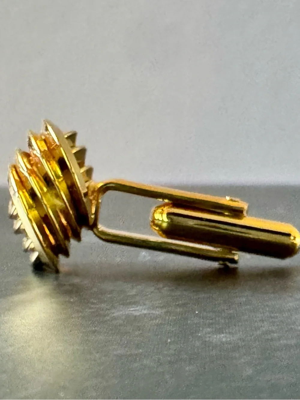 Vintage Gold Tone Love Knot Cufflinks